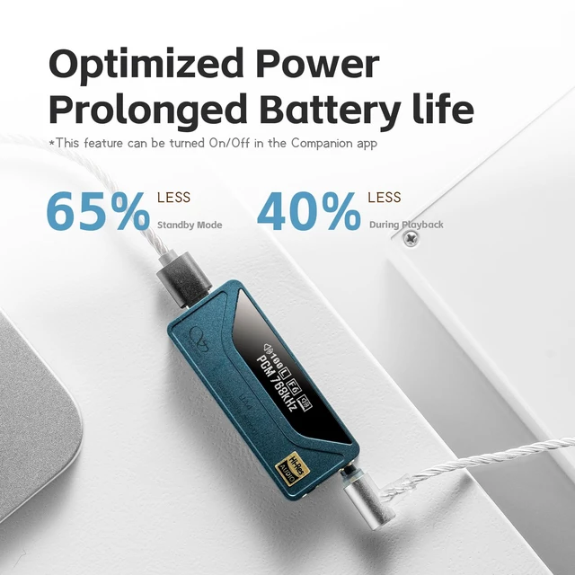 Alt view image 3 of 6 - UA4 Portable USB DAC/AMP Headphone Amplifier,Support MQA 16X,768kHz DSD512,High Driving Power for Android/iOS/Mac/Windows,dongle Volume Control,3.5/4.4mm up to 237mW@32 Output (Titanium)