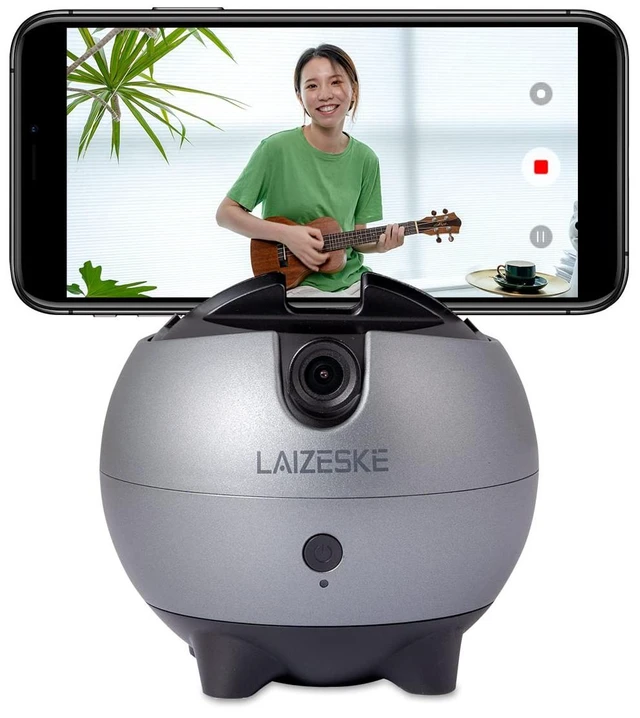 Main image of LA8 360 Rotation Auto Tracking Handsfree Face Body Motion Phone Mount No App Required, for Facebook YouTube TikTok Live Vlog Streaming Video