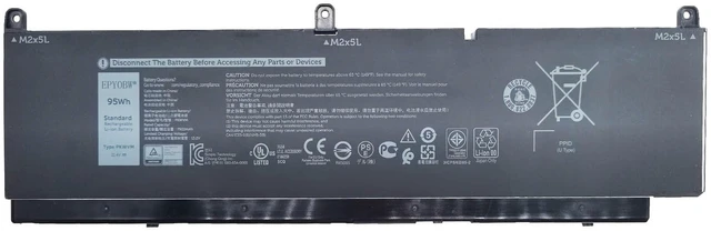 Main image of PKWVM Laptop Battery 95Wh 7922mAh 6-Cell 11.4V C903V 0CR72X Compatible with Dell Precision 7550 7560 / Precision 7750 7760 Series 068N03 0447VR