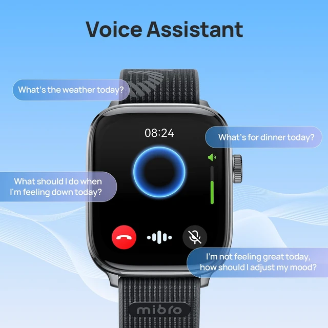 Alt view image 4 of 7 - Fit Smart Watch for Men/Women with GPS and AI Voice Assistant, Black Lightweight, 1.75" AMOLED, 8-Day Battery, Bluetooth Call, Heart Rate and Sleep Fitness Tracker, Suitable for Android & iPhone