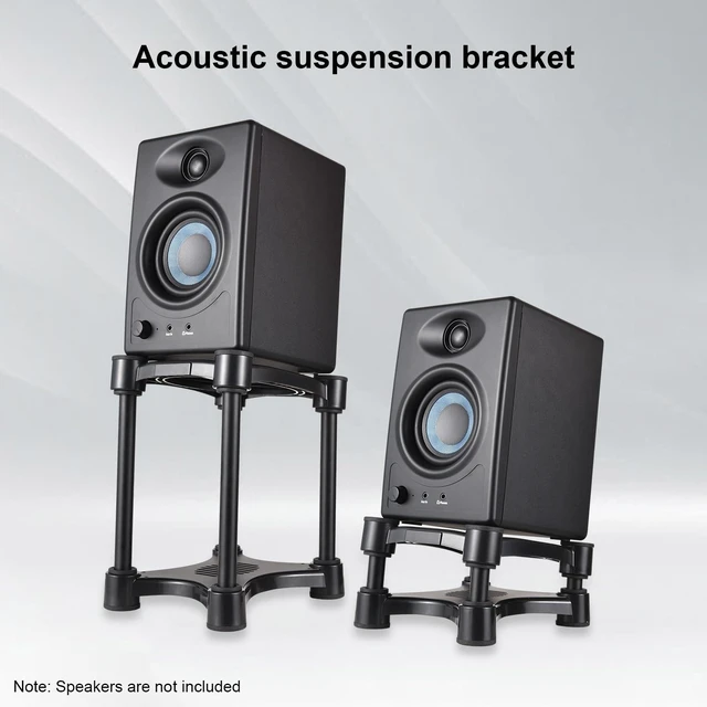Alt view image 3 of 7 - Desktop Speaker Stands, for 5/6/8 inch Speakers, Shock Absorber Removable Portable Speaker Monitor Stands with Adjustable Tilt Angle Antislip and Stable Suction Cups