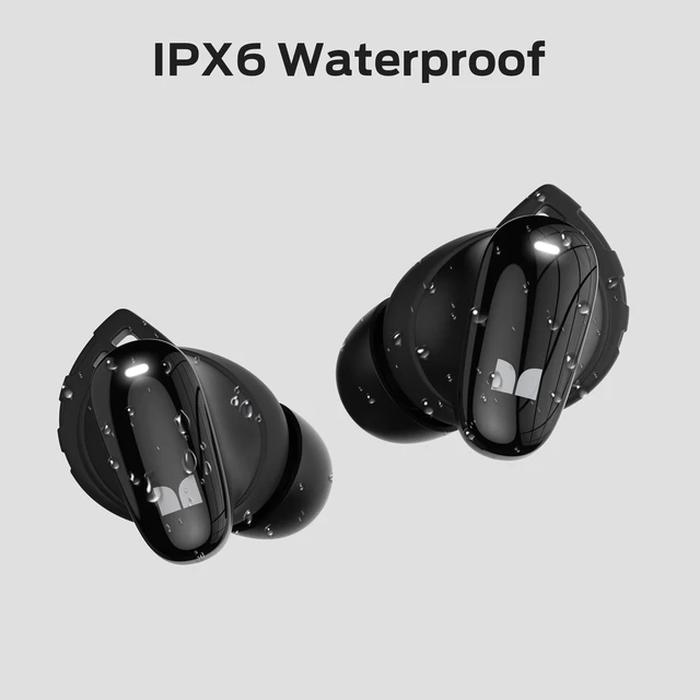 Alt view image 7 of 7 - N-Lite 206 Wireless Earbuds Bluetooth 5.4 in Ear Headphones, Bluetooth Ear Buds Built-in Microphone, Touch Control, Comfortable Fit, USB-C Fast Charging, IPX6 Waterproof, 25H Playtime, Black