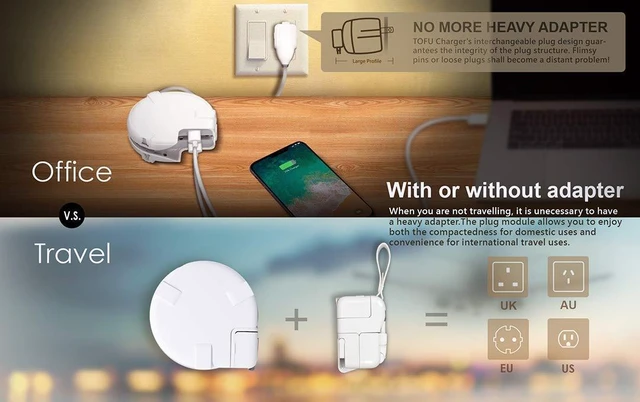 Alt view image 7 of 7 - TOFU Maru All-in-One Circular Travel Hub and Desktop Companion