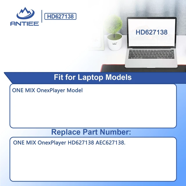 Alt view image 3 of 7 - HD627138 AEC627138 Laptop Battery Replacement for ONE OnexPlayer 1S Game Player 11.55V 58.91Wh 5100mAh with Tools