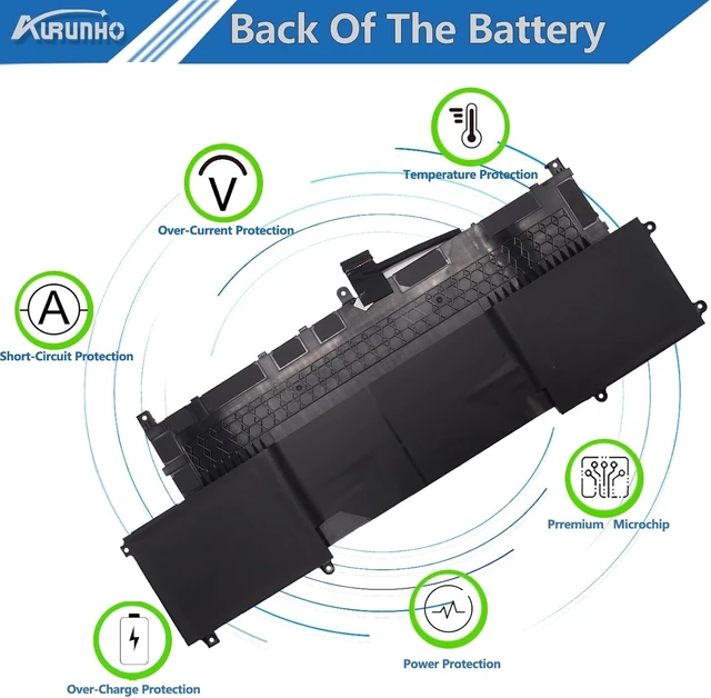 Alt view image 6 of 7 - TVKGH 88W 6Cell Laptop Battery Replacement for Dell Latitude 9510 9520 Latitude 9520 2-in-1 Series N7HT0 TVKGH V5K68 N2NLL HYMNG 08NFC7 N2NLL N7HTO 0PKW00 089GNG 0HYMNG