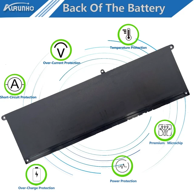 Alt view image 6 of 7 - TN70C Laptop Battery Replacement for Dell Inspiron 5510 5330 5435 7435 7420 3510 3511 Latitude 3420 3330 3320 3520 Vostro 5635 3562 3510 5510 3515 Series Laptop OVKYJX N9XX1