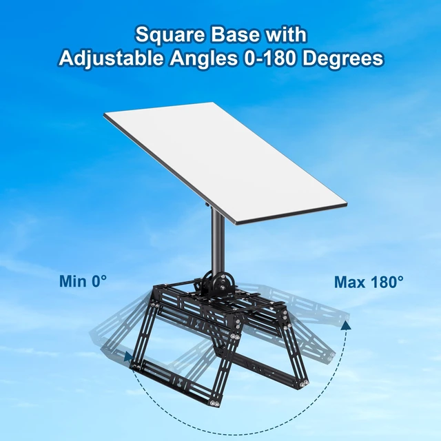 Alt view image 2 of 7 - Roof Ridge Mount for Starlink Gen 3, 8 Piece Bricks Starlink Mounting Kit with Tilt Angle Adjustable Pipe Adapter, Starlink Internet Kit Satellite Pole Mount for Starlink Gen 3 Standard Dish