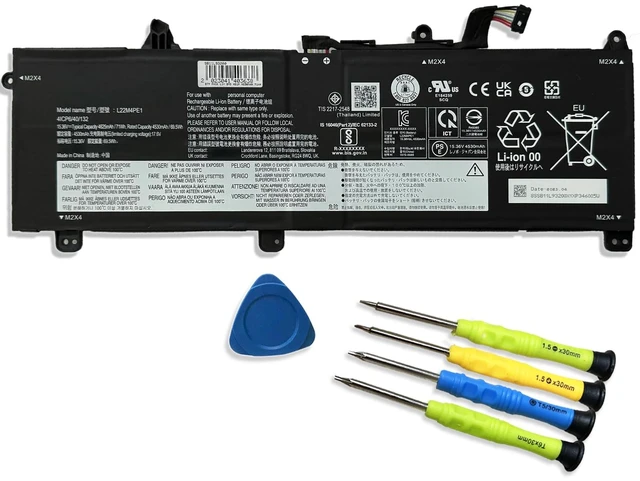 Main image of L22M4PE1 71Wh Laptop Battery Replacement for Lenovo ThinkBook 16 G6 ABP G6 IRL G7 ARP G7 IML G8 IRL Series SB11N47477 5B11L93199 SB11N47477 5B11N47479 L22D4PE1 SB11L93198 5B11L93201 15.36V