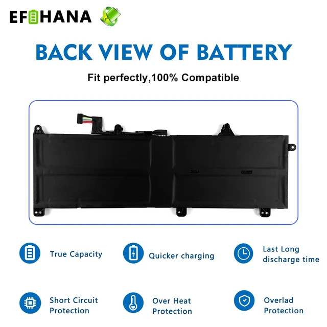 Alt view image 6 of 6 - L22M4PE1 71Wh Laptop Battery Replacement for Lenovo ThinkBook 16 G6 ABP G6 IRL G7 ARP G7 IML G8 IRL Series SB11N47477 5B11L93199 SB11N47477 5B11N47479 L22D4PE1 SB11L93198 5B11L93201 15.36V