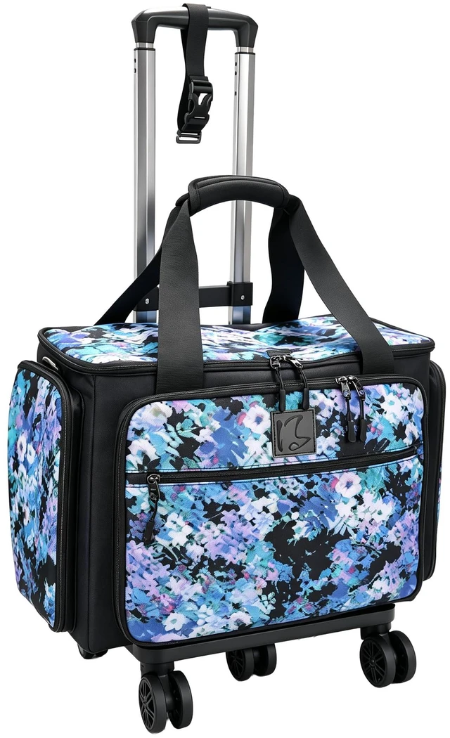 Main image of Rolling Teacher Bag with Five 360-Degree Rotating Wheels, Designed for Teacher Art,Worker,Nurse, Srapbooking, CraftWith YKK Zipers,Fits for 17.3" Laptop
