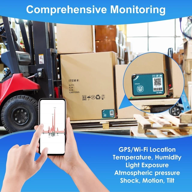 Alt view image 4 of 7 - Enterprise GPS with Temperature, Humidity, Light, Shock, Motion, Tilt, etc For RV, Pet, Greenhouse, Cold Chain, Shipment, Valuables. Industrial Grade, Global Coverage