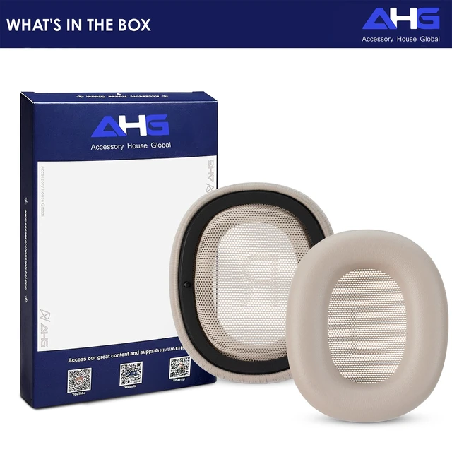 Alt view image 7 of 7 - Replacement Beoplay h100 Ear Pads Cushions Compatible with Bang & Olufsen Beoplay H100 Headphones (Hourglass Sand). Sheepskin Leather/High-Density Foam/Strong Magnet