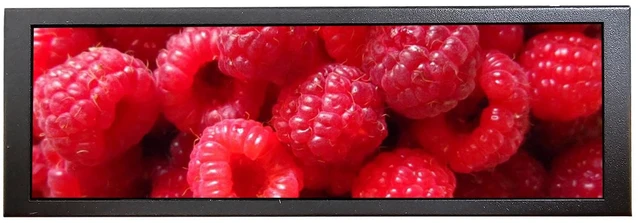 Alt view image 3 of 6 - 7.84'' 1280x400 IPS Mini Monitor Stretched Bar LCD Display,Black as PC/Computer/Laptop Speed Temperature CPU GPU Monitoring Secondary Screen