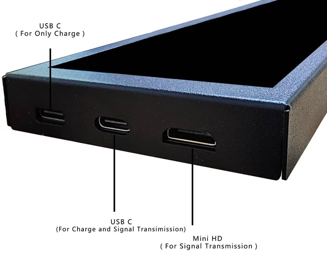 Alt view image 4 of 6 - 7.84'' 1280x400 IPS Mini Monitor Stretched Bar LCD Display,Black as PC/Computer/Laptop Speed Temperature CPU GPU Monitoring Secondary Screen
