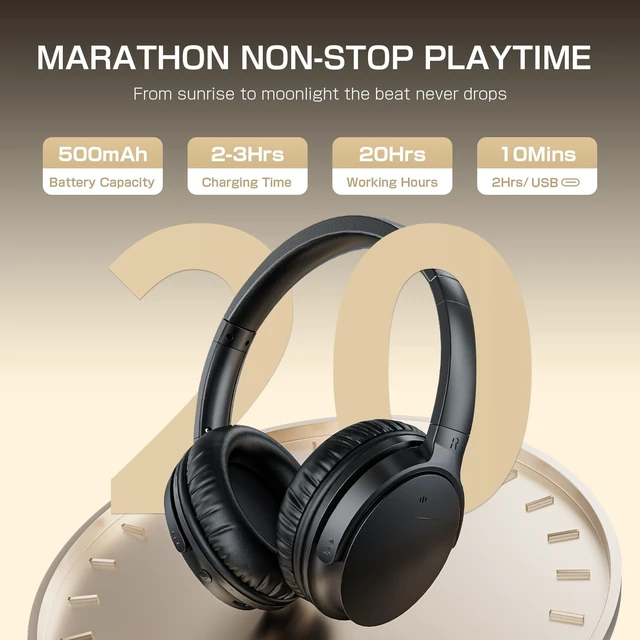 Alt view image 5 of 7 - Easy One-Button Exclusively TV Headphones for Seniors, Rechargeable, Loud Clear Wireless Bluetooth Headset for Mild Hearing Loss Private Watching with USB/Optical/RCA/3.5mm