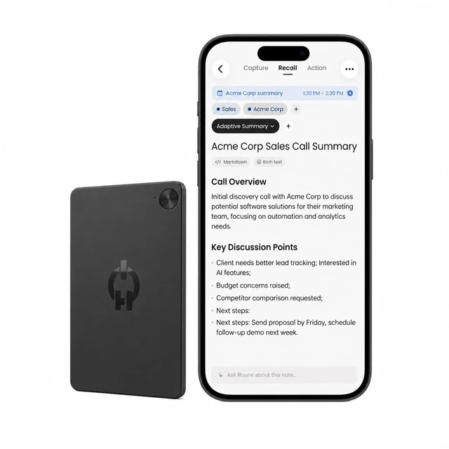 Main image of AI Voice Recorder, Transcribe & Summarize, Personal AI Assistant Al Notetaker, 3mm thin, Wireless Charging, Voice Recorder,2-Week Battery,Unlimited Transcription,No Subscription,Note Taker