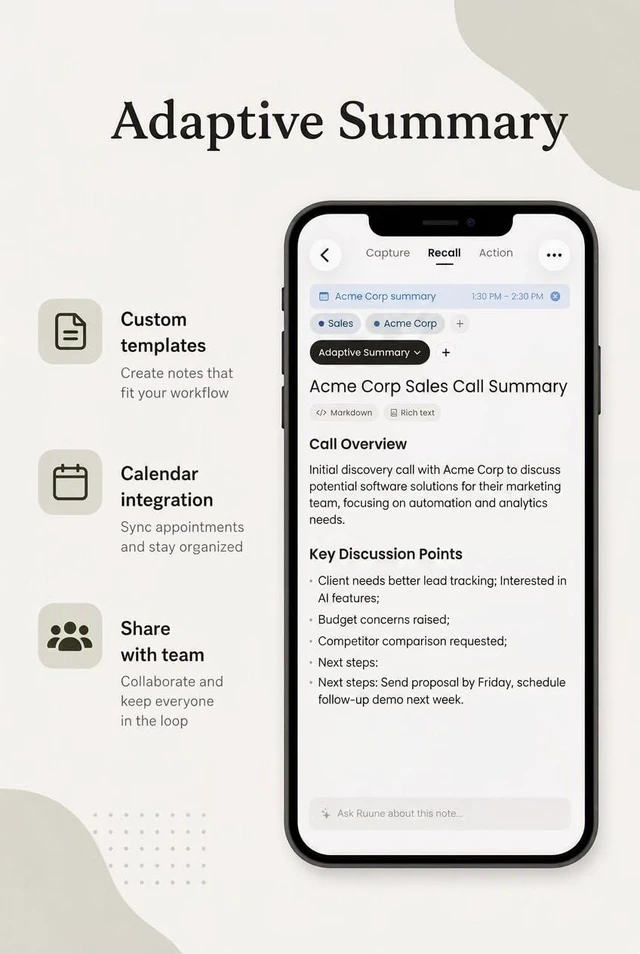 Alt view image 4 of 7 - AI Voice Recorder, Transcribe & Summarize, Personal AI Assistant Al Notetaker, 3mm thin, Wireless Charging, Voice Recorder,2-Week Battery,Unlimited Transcription,No Subscription,Note Taker