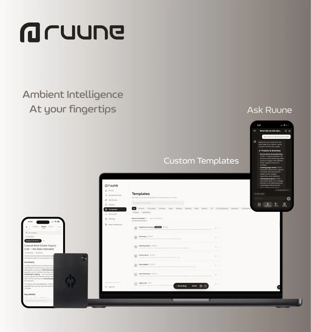 Alt view image 6 of 7 - AI Voice Recorder, Transcribe & Summarize, Personal AI Assistant Al Notetaker, 3mm thin, Wireless Charging, Voice Recorder,2-Week Battery,Unlimited Transcription,No Subscription,Note Taker