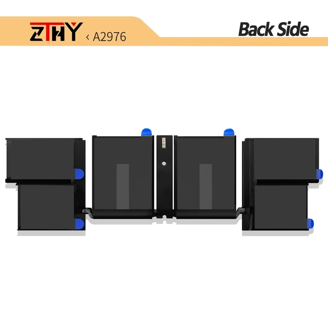 Alt view image 5 of 7 - A2976 Laptop Battery for MacBook Pro 16-inch A2991 (late 2023) MRW43LL/A MRW13LL/A MRW63LL/A MRW23LL/A MRW73LL/A MRW33LL/A M3 Pro (end of 2023) EMC 8408 11.57V 99.6Wh 8607mAh