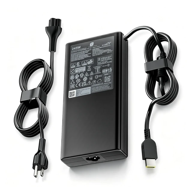 Alt view image 2 of 6 - 245W 20V 12.5A Charger Compatible with Legion Lenovo Gaming Laptop Adapter Slim 5 7 Pro 5i 7i S7 C7 16IAX10H 16AFR10 1616AGP11 15IAX11 15IRX10 ADL245SCC3A ADL245SDC3A Square Yellow Tip Power Supply