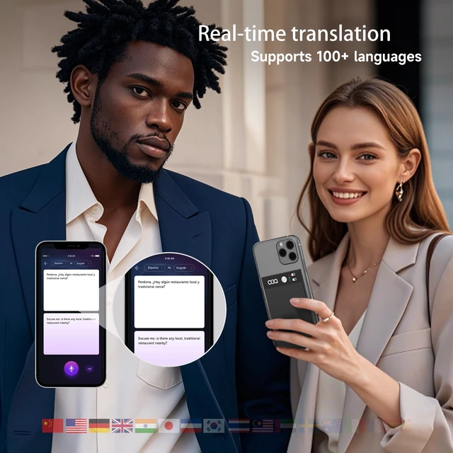 Alt view image 3 of 7 - AI Voice Recorder with Simultaneous Interpretation & Real-timeTranscription,64GB AI Speech Processor Powered by ChatGPT with App Control for Business/Education/Interviews,Black
