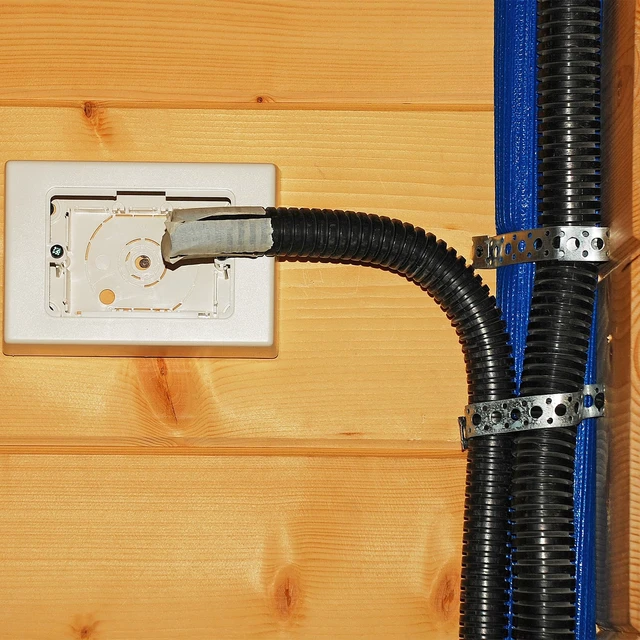 Alt view image 6 of 7 - 3/4 Inch x 50 Ft Split Wire Loom Tubing, Guard Convoluted Flex, Protective Split Cable Conduit, Flexible Wire Protector Tubing, Electrical Cord Cover,White