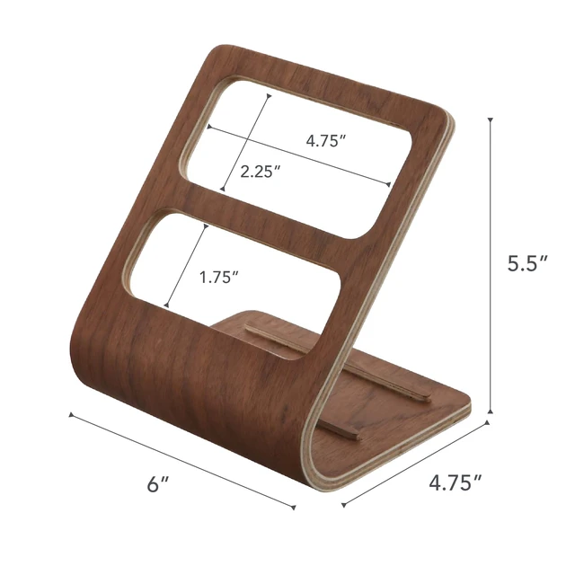 Alt view image 4 of 4 - Home Remote Holder - Wooden Home Storage Caddy, Wood, No Assembly Req