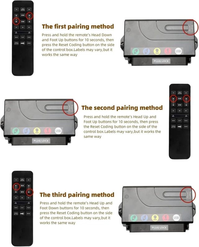Alt view image 6 of 7 - Replacement Remote Control Fit for Richmat HJH55 Adjustable Bed