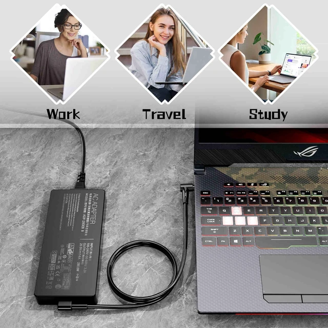 Alt view image 4 of 7 - 280W 20V 14A Laptop Charger for ASUS ROG Strix G513R G513Q G713R G713Q Scar G15 G16 G17 G18 15 17 G532L G533Z G732L G733Z Hero Scar III G731G G703G G531G Power Adapter