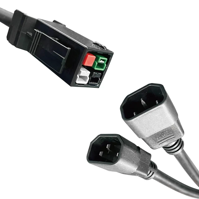 Alt view image 3 of 6 - Antminer P13 to Dual C13 Power Splitter Cable, 240V Miner Power Adapter for Bitmain ASIC Miners, 1 P13 Male to 2 IEC C13 Female Y Splitter for Mining PSU | 10ft