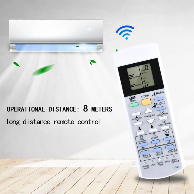 Alt view image 4 of 5 - Replacement Remote Control fits TOTO Washlet Bidet Toilet Seat SW3054AT40SW3054 TCF4911E C200 SW2044 TCF6531U SW2043 TCF6530U MS920CEMFG THU9958 G500 A200 SW2024 TCF6501U MS970CEMFG SN970M V1