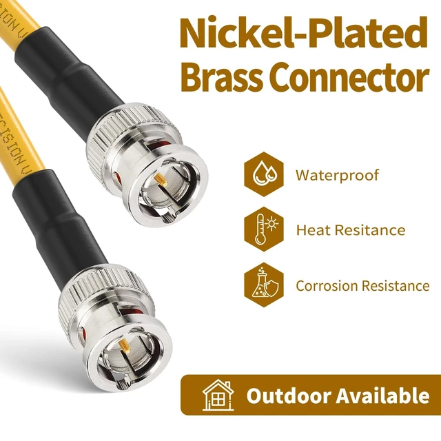 Alt view image 2 of 7 - 3G/6G/12G SDI Cable 50ft Belden 1694A BNC Cable 75 ohm for Camera for 3G-SDI/6G-SDI/4K/8K Video Recoder Converter,Precision SDI Video Cable