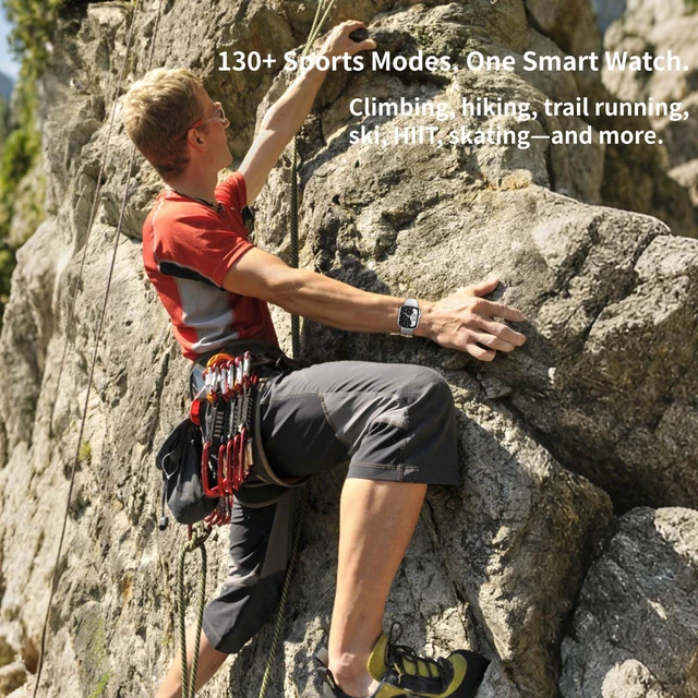 Alt view image 2 of 7 - Smart Watch 45-Day Battery, Ultra HD 1.95" AMOLED 3ATM Waterproof, Bluetooth Calling, 130+ Sports Modes, Heart Rate Blood Pressure Sleep Tracker for iPhone Android (Silver)