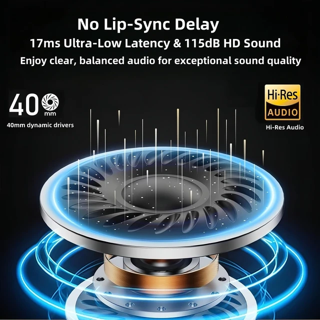 Alt view image 2 of 7 - Wireless TV Headphones for Seniors with Transmitter Charging Base, 2.4GHz RF & Bluetooth 5.3 for All TVs, No Audio Delay, 50Hrs Playtime, Plug and Play, Lightweight Over-Ear, Gifts for Elderly Parents