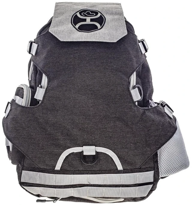 Main image of Mule 25L Backpack - Hiking, Gym, & Travel Bag with Boot Carrier, Hat Strap, Rain Cover, Laptop Sleeve (Black/Grey)