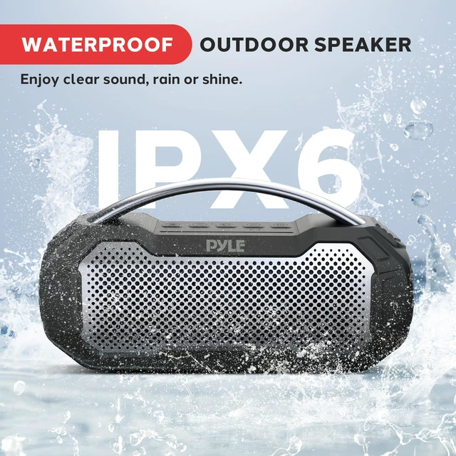 Alt view image 3 of 7 - Portable Bluetooth Speaker, IPX6 Waterproof Wireless Speaker with TWS Function, Rechargeable Battery, Built-in Microphone, 7-8 Hours Play Time, 20W Stereo Sound, Outdoor and Indoor Use