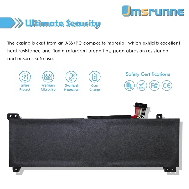 Alt view image 4 of 7 - L23M4PK4 L23B4PK4 Laptop Battery Replacement for Lenovo LOQ 15AHP9 15ARP9 15IAX9 15IAX9I 15IRX9 Legion 5 15AKP10 15AHP10 15IAX10 15IRX10 Series L23D4PK4 L23L4PK4 SB11M64615