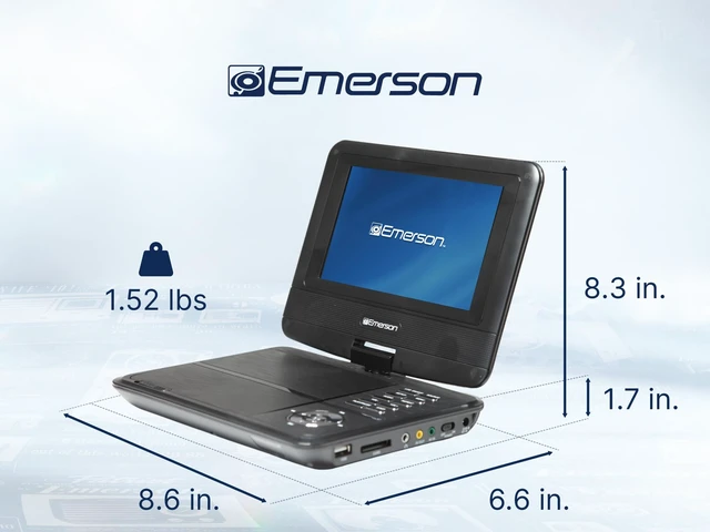 Alt view image 5 of 7 - EPD-7001 7 DVD Player with Built-in Speaker Rechargeable Battery - 180° Swivel Screen - DVD Playback & On-the-Go Entertainment