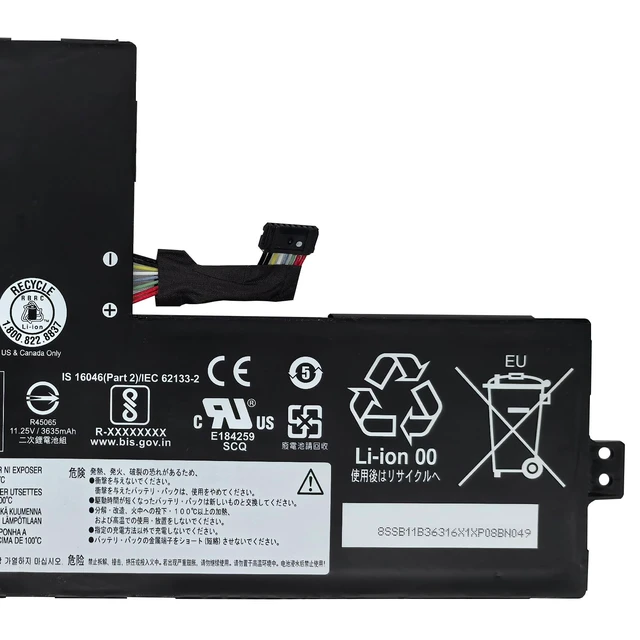 Alt view image 3 of 5 - L20M3PG2 Replacement for Lenovo 500e Chromebook Gen3 / 100e Chromebook Gen3 / 100e Chromebook Gen3 / Flex 3 Chrome-11M836 / IdeaPad 3 Chrome-14M836 Series L20D3PG2 L20L3PG2 11.25V 42Wh