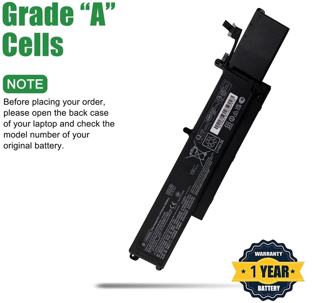 Alt view image 4 of 6 - VS08XL Laptop Battery Replacement for Hp ZBook Fury 16 G9 Series 95Wh