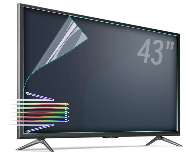 Main image of Anti Glare Screen Protector for 43 Inch TV - Matte Anti Blue Light, Anti-Reflection Protector 43 Glare Screen Film Optimising Glare on TV Screens