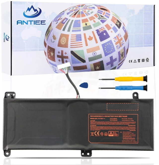 Main image of PA70BAT-4 66Wh Laptop Battery for CLEVO PA70HP6-G PA70HS-G PA71HP6-G PA71HS-G Schenker Technologies XMG Pro 17 WOOKING S17 Pro-8U HASEE G97E KINGBOOK G97E G99E 15V 4320mAh