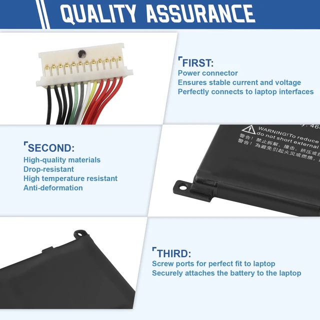 Alt view image 5 of 7 - RX03XL Laptop Battery Replacement for HP EliteBook 630 G11 640 G11 645 G11 660 G11 ProBook 440 G11 445 G11 460 G11 465 G11 Series N78704-005 TPN-DB1Z N70706-005 N69453-CF1 HSTNN-WB0H 54Wh 11.58V