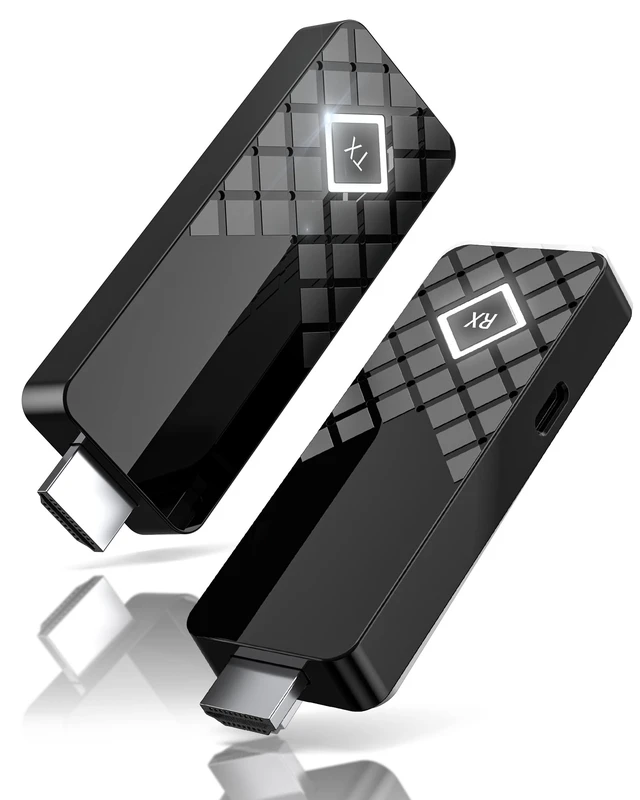 Main image of HDMI Wireless Transmitter and Receiver, 4K Input & 1080P@60Hz, Wireless Display Adapter with 165FT Range, 5GHz Low Latency HDMI Extender, Cast from Laptop PC TV Box to TV Projector Monitor