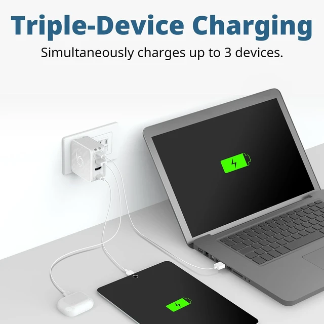 Alt view image 3 of 7 - Portable Charger, Switch 2 Dock, 100W GaN Fast Charging USB C Hub, TV Docking Station with 4K60 HDMI, Compatible with iPhone, iPad, Laptop, PC, Gaming Accessories