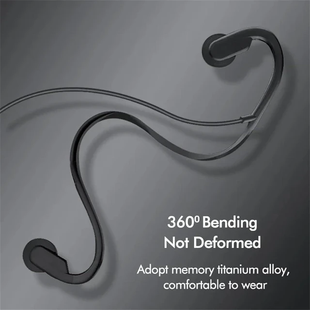 Alt view image 7 of 7 - Wired Bone Conduction Headphones with Type-C,Open Ear Sports Earphones,IPX4 Sweatproof Earphones with Mic for Cycling and Workouts