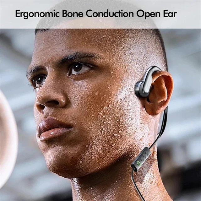 Alt view image 6 of 7 - Wired Bone Conduction Headphones with Type-C,Open Ear Sports Earphones,IPX4 Sweatproof Earphones with Mic for Cycling and Workouts