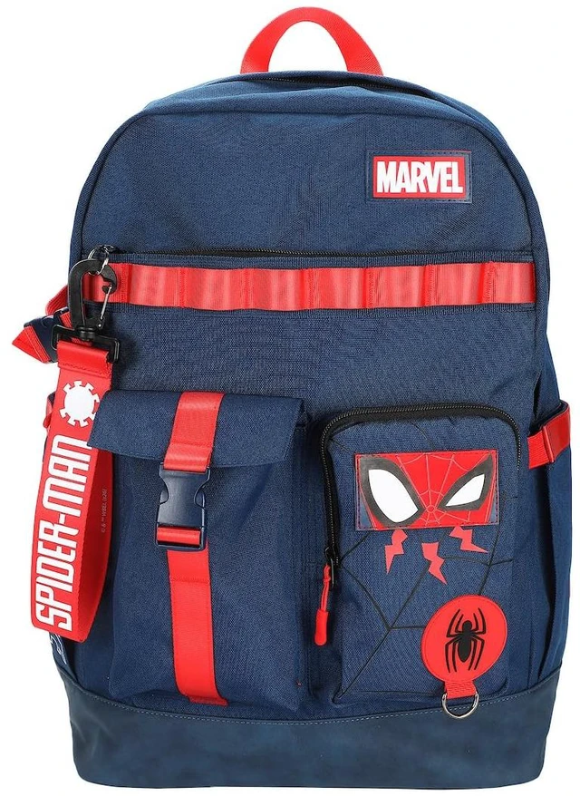 Main image of Spider-Man Classic Chibi Spider-Man 18.5" Adult Navy Backpack