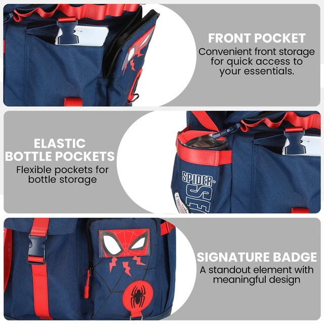 Alt view image 5 of 7 - Spider-Man Classic Chibi Spider-Man 18.5" Adult Navy Backpack