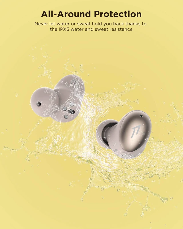 Alt view image 4 of 7 - Colorbuds Wireless Earbuds Bluetooth 5.0 Headphone with Fast Charging, 22HUSB C, IPX5 Waterproof Stereo in-Ear Earphones CVC8.0 Build-in Dual Mic ENC Auto Play/Pause for Work Home Office Sport